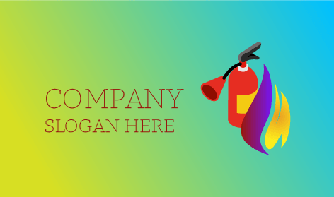 Logotipo Del Extintor De Extinción De Incendios