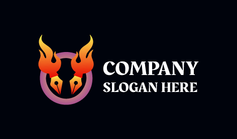 Flaming Nib Fire Logo