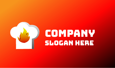 Logo De Feu De Couvre-Chef De Cuisine