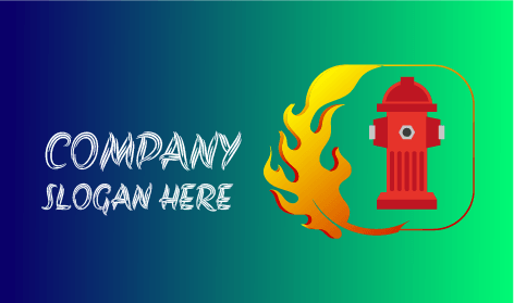 Logo De Pompe De Bouche D'Incendie Rouge