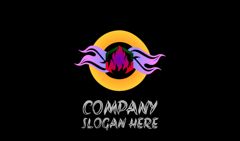 Smoky Wings Fire Logo