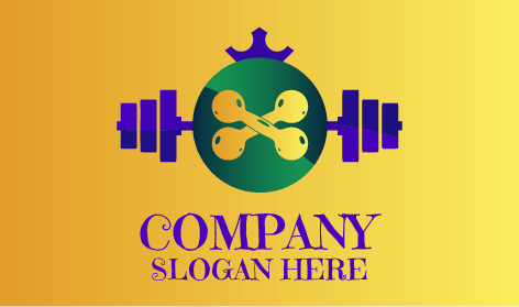 Blue Crown Barbell Fitness Logo