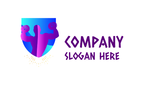 Fitness Bodybuilder Champion Logo