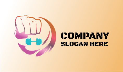 Logo Fitness Pugno A Mano
