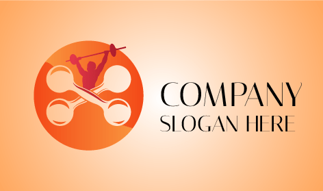 Lifting Barbell Fitness Logo