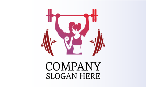 Man and Woman Fitness Logo