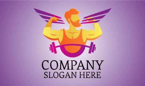 Masculine Fitness Gym Logo