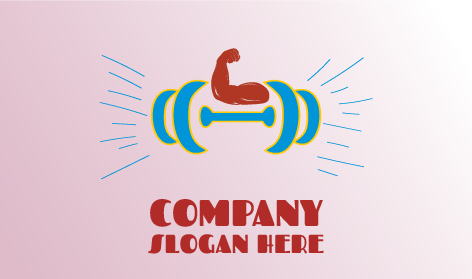 Logo Di Allenamento Fitness Muscolare