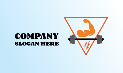 Logotipo De Fitness De Potencia Muscular