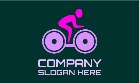Stationary Bike Fitness Logo