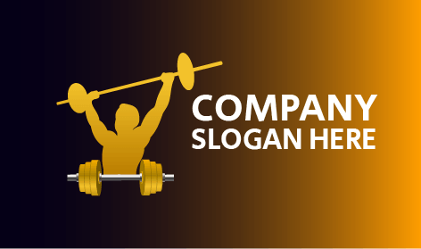 Weight Lifting Fitness Logo
