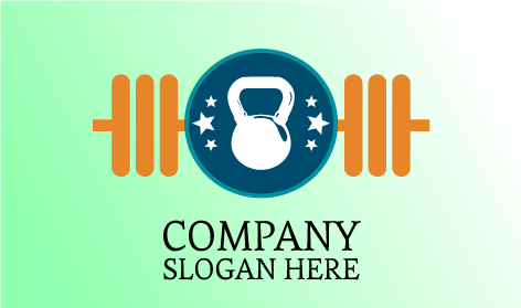 White Kettlebell Fitness Logo