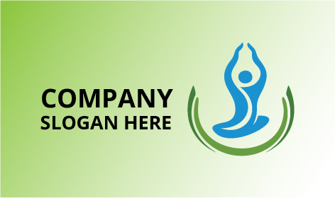 Yoga Silhouette Fitness Logo