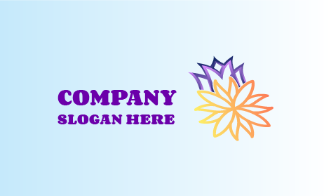 Logótipo De Design Artístico De Flores