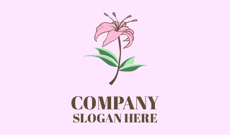 Flourishing Lily Flower Logo