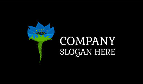 Logótipo De Flor De Caule Espinhoso