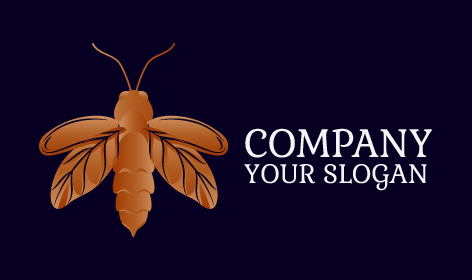 Bronze Leafy Fly Logo