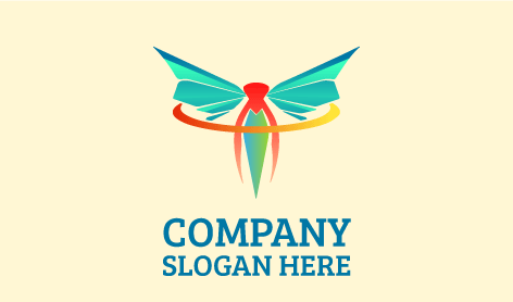 Logo Fly En Mouvement En Spirale