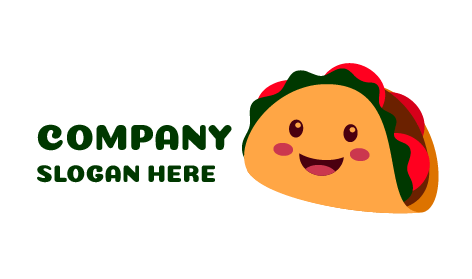 Appetitliches Taco-Food-Logo