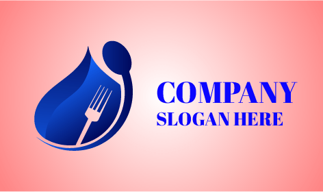 Blue Handkerchief Food Logo