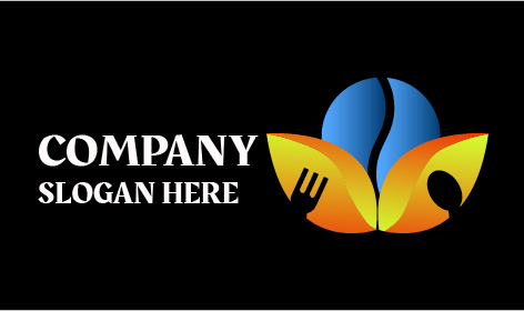 Logo Makanan Lingkaran Terbagi