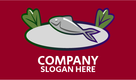 Grilled Fish Food Logo