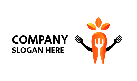 Joyful Carrot Food Logo