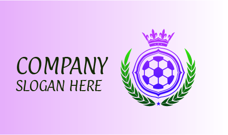 Elegant Player Football Design Logo