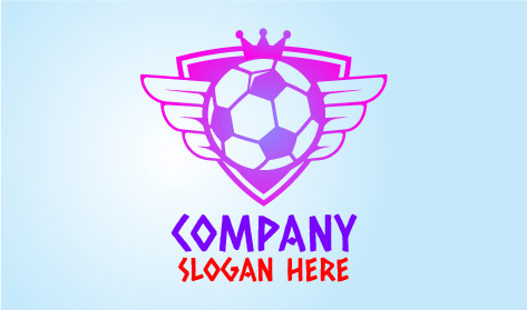 Logotipo Del Ala De Fútbol