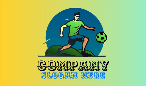 Logotipo De Fútbol Inspirado En La Naturaleza