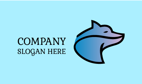 Logo Renard à Contour Noir