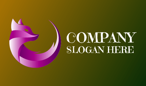 Délicat Logo de Renard Lavande