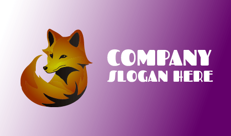 Élégant Logo De Renard Marron