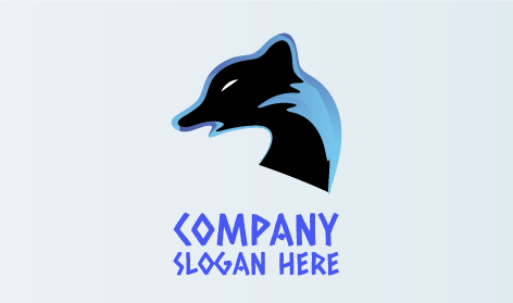 Ferocious Black Fox Logo