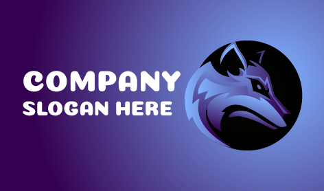 Logo De Renard Bleu Féroce