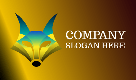 Golden Luxury Fox Logo - Drawlogo