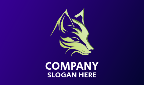 Logo Minimaliste de Renard Serein