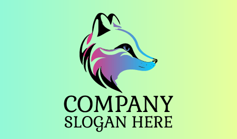 Logo De Renard Fantaisiste Pastel