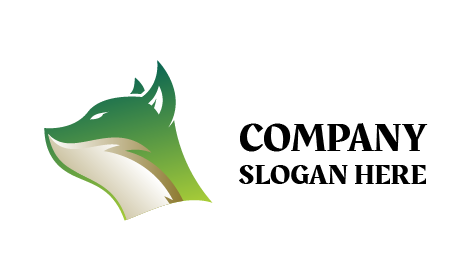 Logo Du Renard Vert Endormi