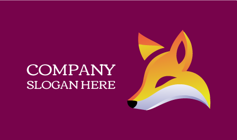 Logo Della Faccia Di Volpe Furba