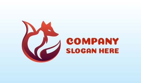 Stylized Fox Animal Logo
