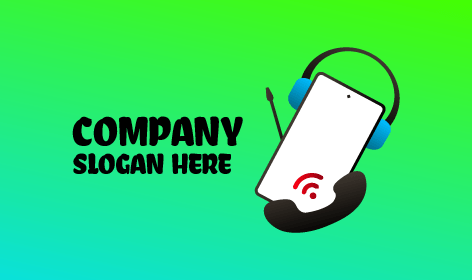 Logótipo Do Dispositivo Do Operador De Chamadas