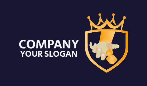 Gambling Shield Crown Logo