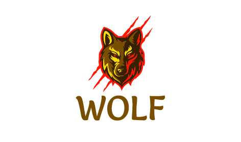Fierce Wolf Gaming Ai Logo