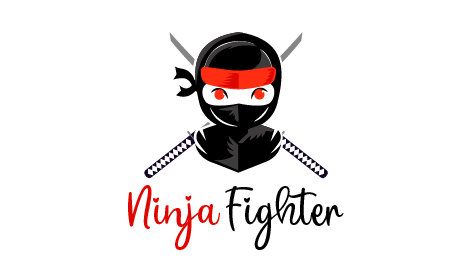 Logo Ninja Fighter Gaming Ia