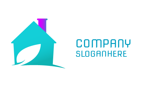 Logotipo Roxo Do Jardim Da Chaminé