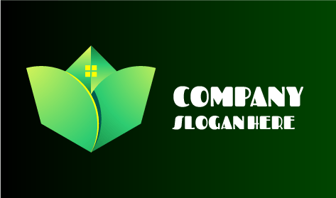 Logotipo Da Casa Do Jardim Com Luz Amarela