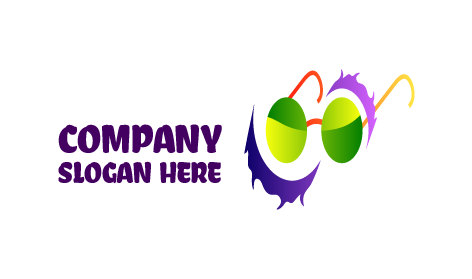 Green Round Glasses Logo