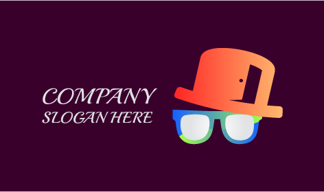 Orange Hat Glasses Logo