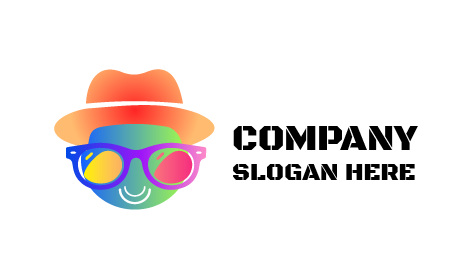 Paint Dollops Glasses Logo